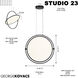 Studio 23 LED 24.38 inch Coal Pendant Ceiling Light